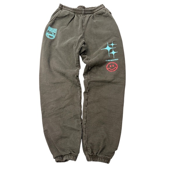 CLUB FANTASY Sweatpants Joggers Graphic Elastic Waist Drawstring Lounge‎ Pants